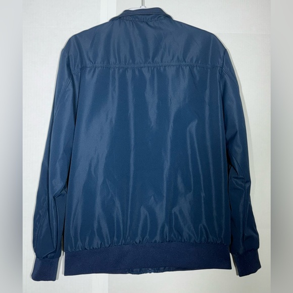 Fashion 100% polyester jacket Men’s Size Large Blue with Pockets - Picture 5 of 9